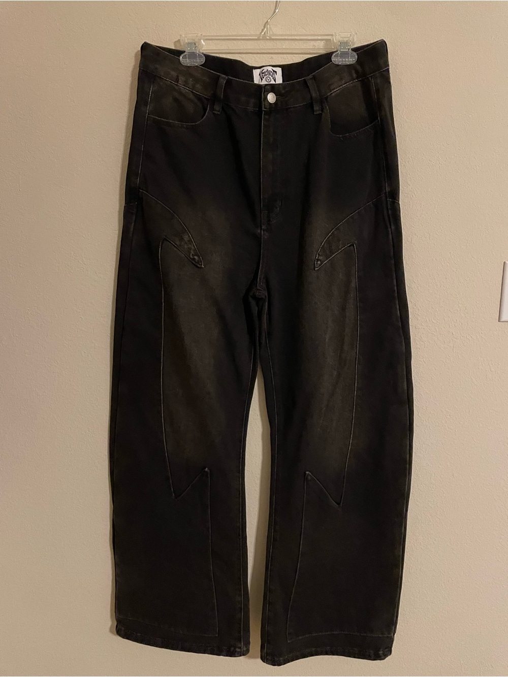 Vescartes Heavens Eclipse Embroidered Jeans Size Large Waist 34 - Picture 2 of 14